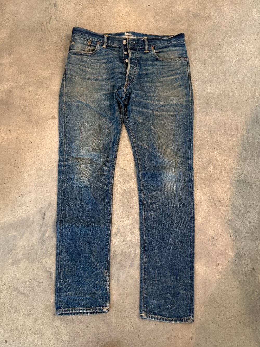 RRL Double RL "Slim Narrow" Jeans, Grandfalls wash, 34x32 (fits 36).